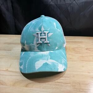 Women’s Houston Astros Hat  Tie Dye ‘47 Brand Men’s Teal Blue Adjustable